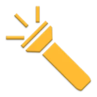 Pure ascetic flashlight icon