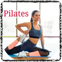 Pilates home exercise routines icon