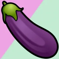 Falling eggplant icon