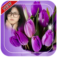 Purple Tulips Photo Frames icon