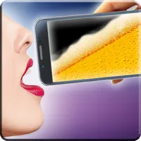 Drink virtual beer prank icon