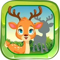 Puzzles and animal sounds icon