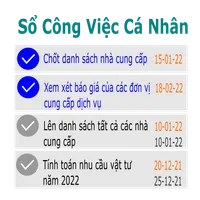 Sổ Công Việc Cá Nhân icon