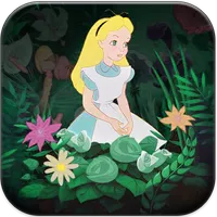 Coloring alice in wonderland icon
