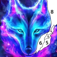 Wolf Coloring Book Color Game icon