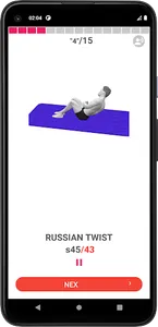 Men's Abs Fitness App screenshot 14