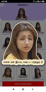 Tamil Actress WAstickers screenshot 10