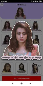 Tamil Actress WAstickers screenshot 13