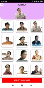 Tamil Actress WAstickers screenshot 18