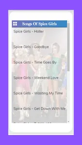Best Songs Of Spice Girls screenshot 1