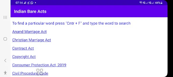 Indian Bare Acts (Eng) screenshot 10