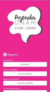 Agenda UNAM screenshot 1