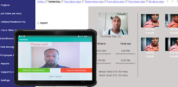 Punch Clock AI Employee Time C screenshot 0