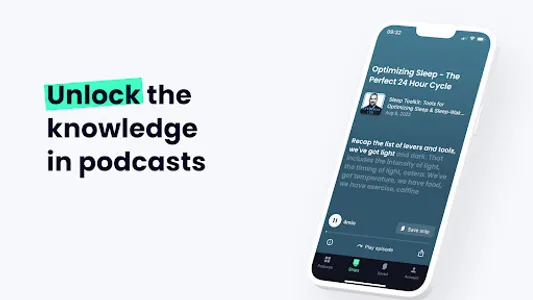 Snipd | Smart Podcast Player screenshot 0