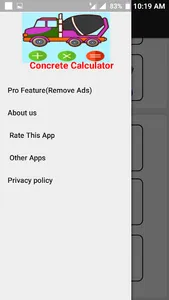 Concrete Calculator (Cement,Sa screenshot 10