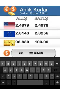 Dolar Euro Altın screenshot 1