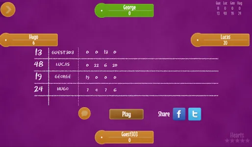 Hearts card game screenshot 6