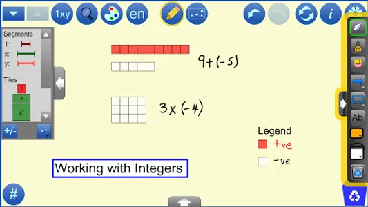 Algebra Tiles by mathies screenshot 1