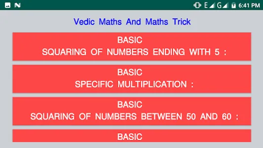 Vedic Math's Trick screenshot 0