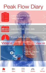 AZ Respiratory Peak Flow Diary screenshot 0