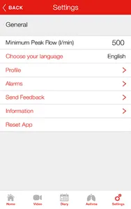 AZ Respiratory Peak Flow Diary screenshot 7