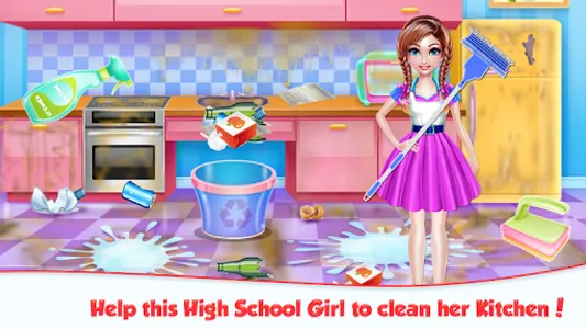 Highschool Girl House Cleaning screenshot 6