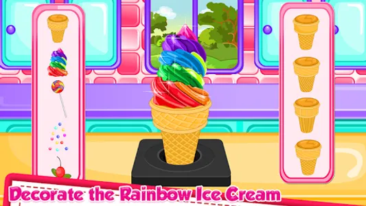 Rainbow Ice Cream Cooking screenshot 0