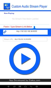 Custom Audio Stream Player X screenshot 0
