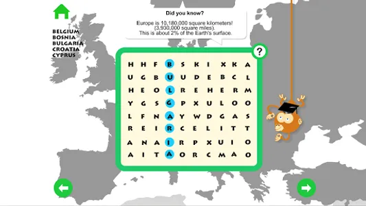 Europe Countries Word Search screenshot 4