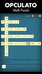 OPCULATO - Math Puzzle screenshot 1