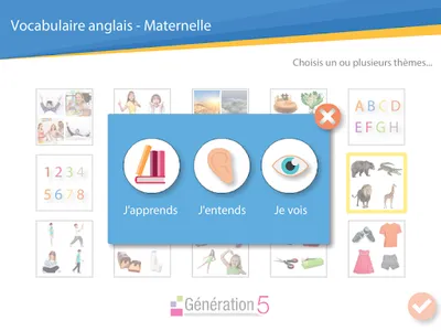 Vocabulaire anglais Maternelle screenshot 1