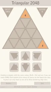 Triangular 2048 Pro screenshot 0