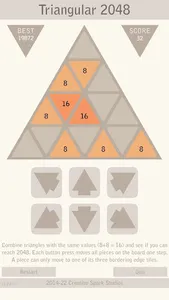 Triangular 2048 Pro screenshot 1