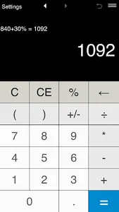 Calculator with parentheses screenshot 2