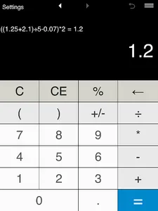Calculator with parentheses screenshot 5
