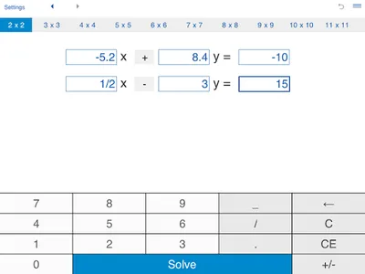 System solver screenshot 10
