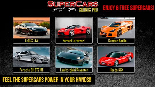 SuperCars Sounds PRO screenshot 0