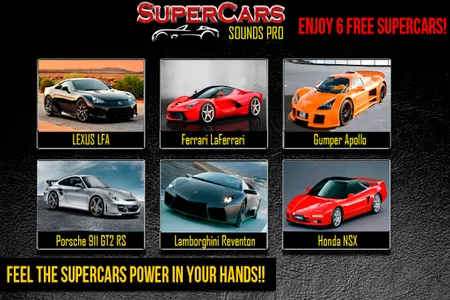 SuperCars Sounds PRO screenshot 2