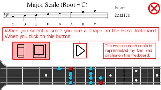 Bass Scales PRO screenshot 2