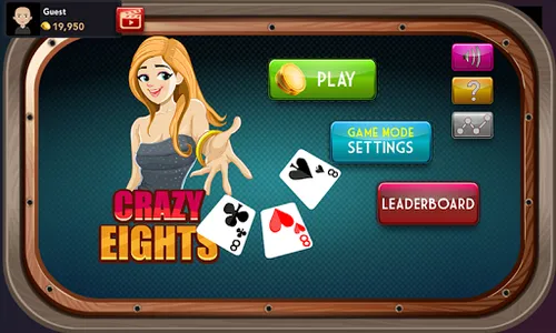 Offline Crazy Eights - Free Ca screenshot 0