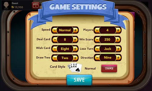 Offline Crazy Eights - Free Ca screenshot 1