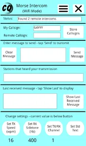 Morse Code Intercom screenshot 1