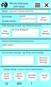 Morse Code Intercom screenshot 2