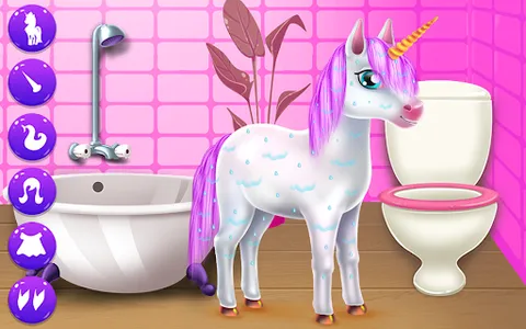 Cute Unicorn Caring & Dressup screenshot 0