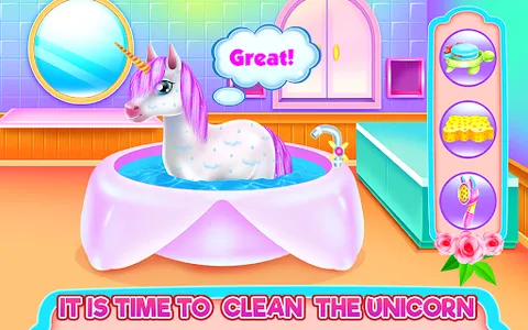 Cute Unicorn Caring & Dressup screenshot 1