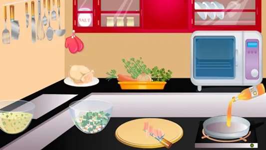 games girl cooking chicken screenshot 19