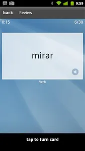 Learn Spanish Flashcards screenshot 1
