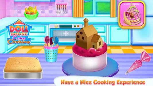 Doll House Cake Cooking screenshot 2