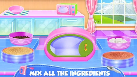 Fruity Ice Cream Cake Cooking screenshot 3