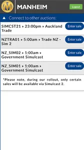 Manheim Simulcast New Zealand screenshot 1